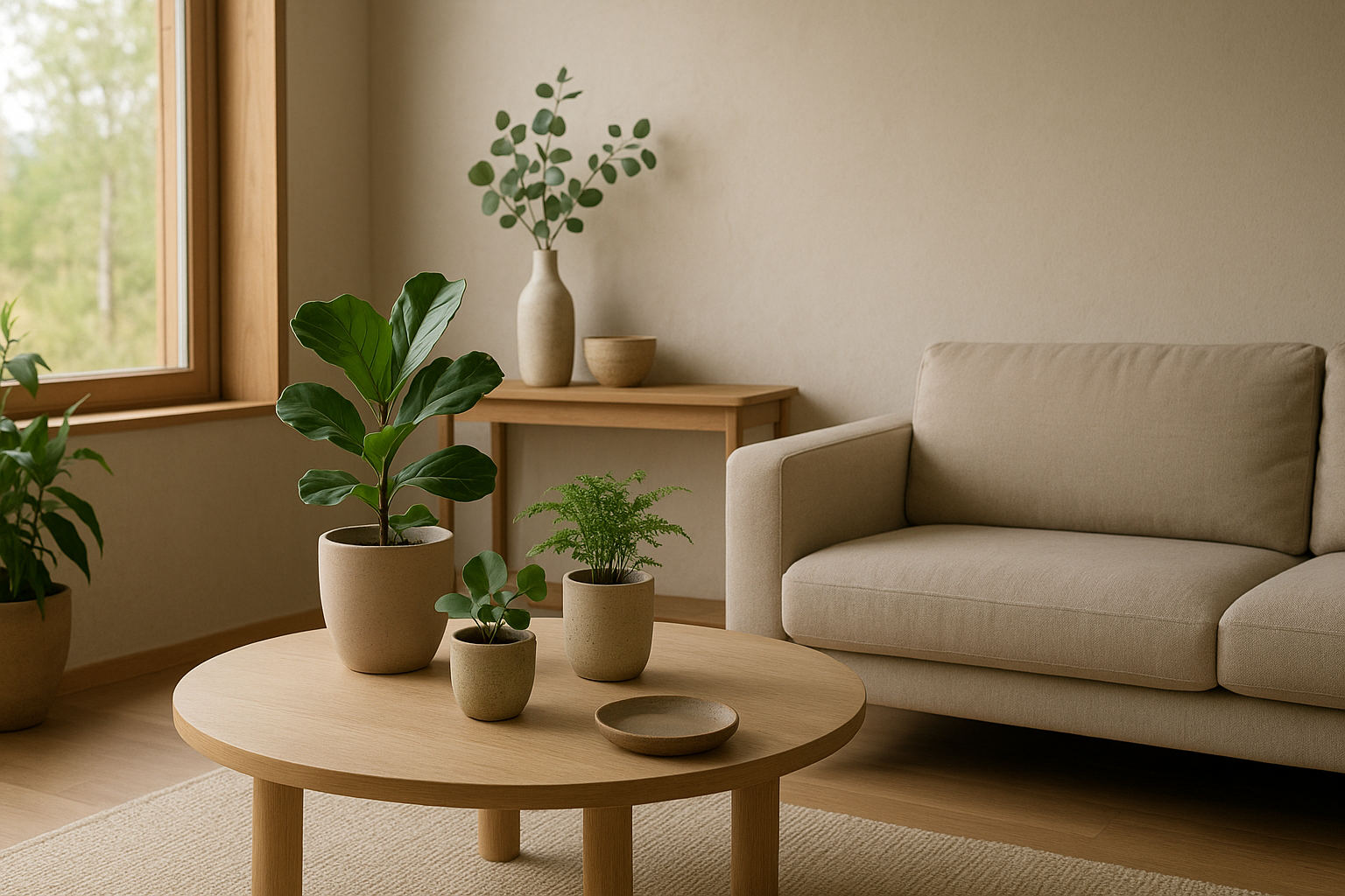 Foto bij Rustig en minimalistisch wonen met planten die bij je ruimte passen